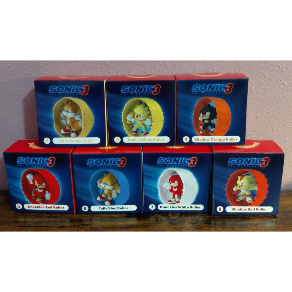 McDonald's Sonic 3 Happy Meal 2025 Lot Of 7 New in Box